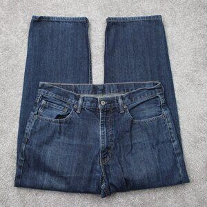 Levi's 550 Jeans Mens 34x28 Blue Relaxed Fit 5-Pocket 100% Cotton Denim